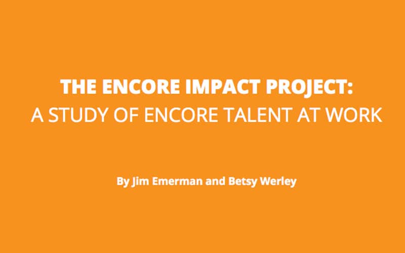 Research Demonstrates Power of Encore Talent