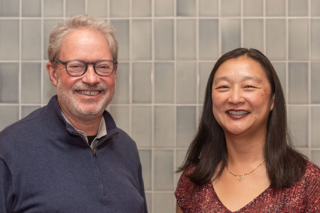 Marc & Eunice smiling for the camera